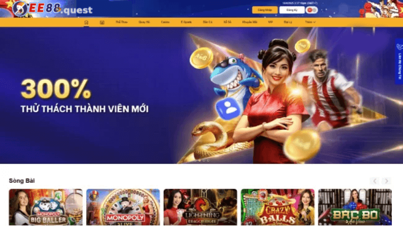 Web tài xỉu uy tín tại ee88